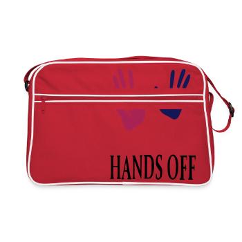 hands off - Retro Bag - red/white - Front