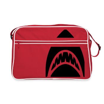 shark - Retro Bag - red/white - Front