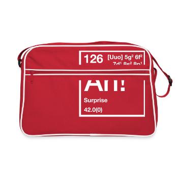 The Element of Surprise - Retro Bag - red/white - Front