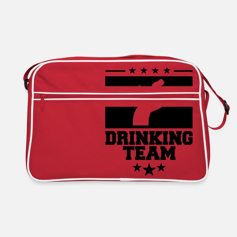 crest cool logo text alcohol beer sau Retro Bag