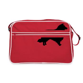 Collie - Retro Bag - red/white - Front