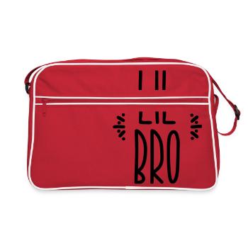 lil bro - Retro Tasche - Rot/Weiß - Vorne