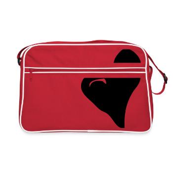 cœur - Sac Retro - rouge/blanc - Devant