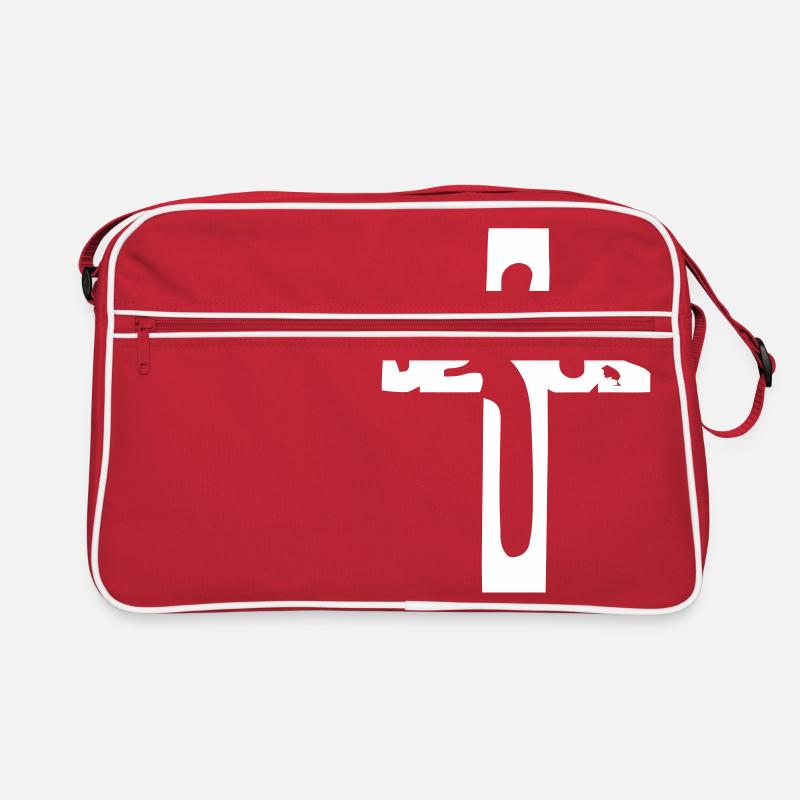jesus - Retro Tasche - Rot/Weiß