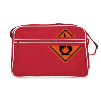 inflammable - Retro Bag - red/white - Front