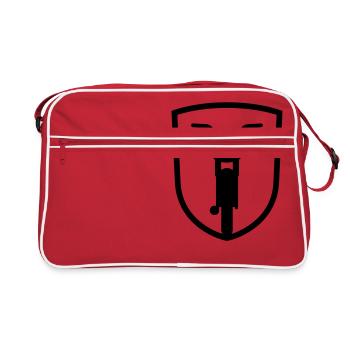 Moped S50 S51 Coat of Arms - Retro Bag - red/white - Front