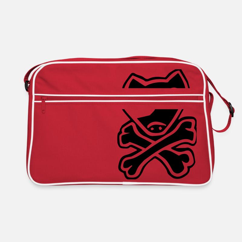 Pitbull chien crâne pirate Sac Retro