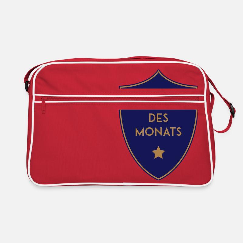 MITARBEITER DES MONATS - Retro Tasche - Rot/Weiß