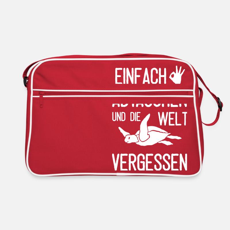 Einfach mal abtauchen Retro Tasche