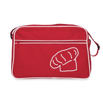 chef's hat - Retro Bag - red/white - Front