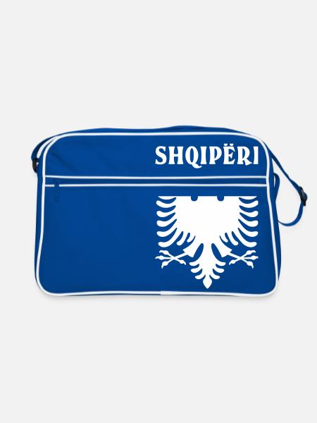 Shqipëri blanc - Sac Retro - bleu/blanc - Devant
