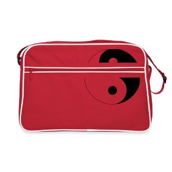 Yin Yang - Retro Bag - red/white - Front