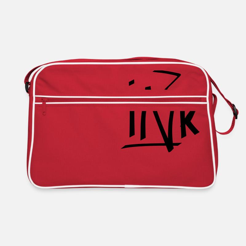 Ink║Graffiti - Retro Tasche - Rot/Weiß