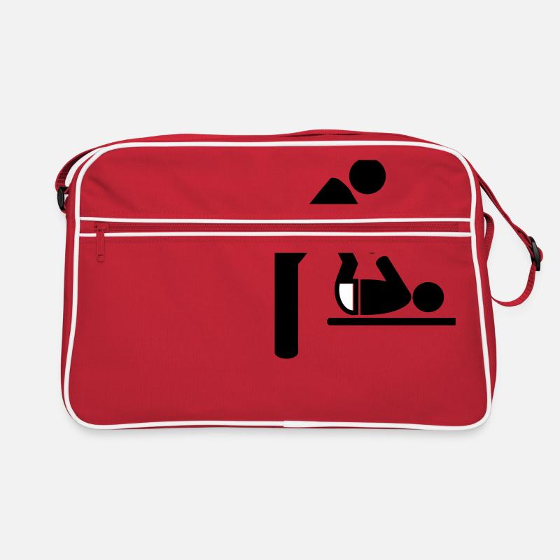 baby - Retro Tasche - Rot/Weiß