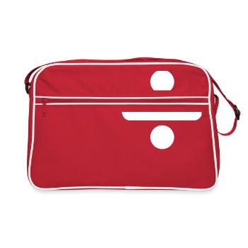 Shared icon math - Retro Bag - red/white - Front