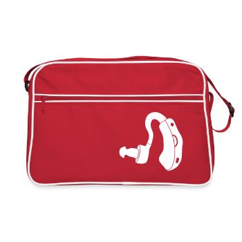 hearing Aid_pa7 - Retro Bag - red/white - Front