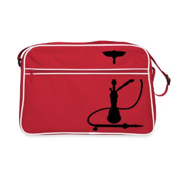 Chicha avec tuyau - Sac Retro - rouge/blanc - Devant