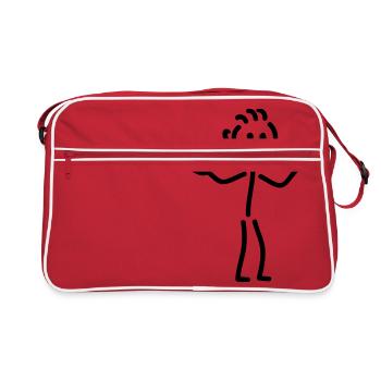 Karaoke males - Retro Bag - red/white - Front