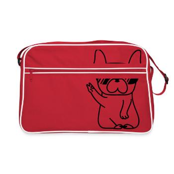 Bully cool - Sac Retro - rouge/blanc - Devant