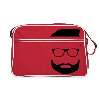Beard glasses - Sac Retro - rouge/blanc - Devant