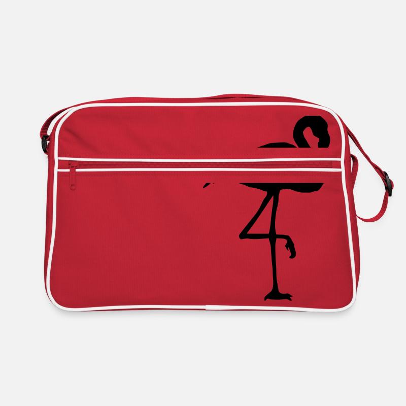 flamingo blanko Retro Tasche