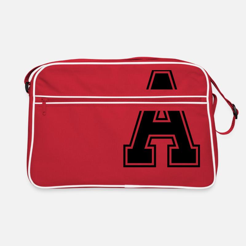 Letter A - Retro Bag - red/white