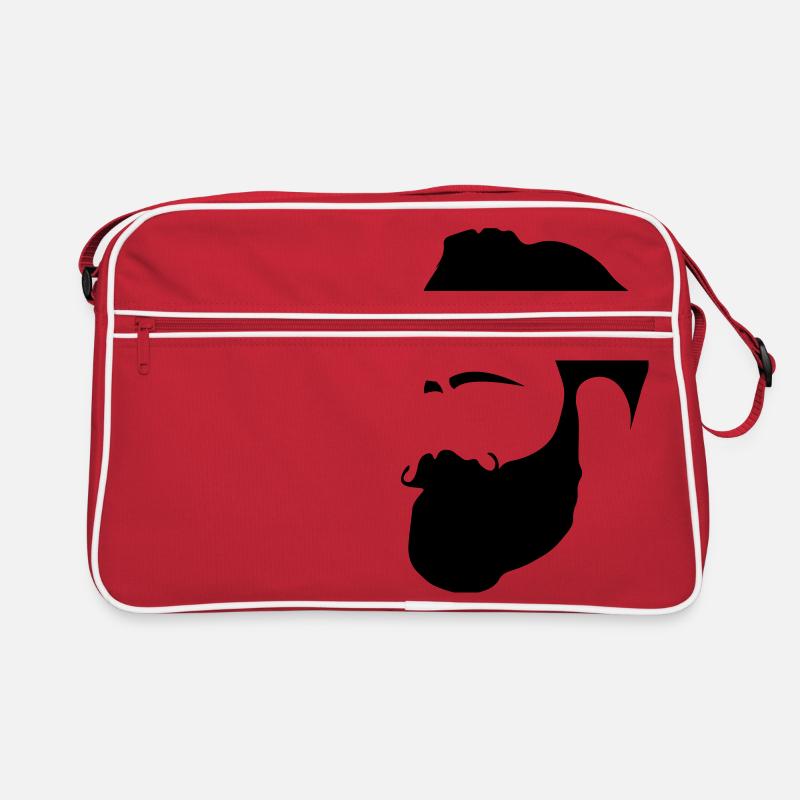 Mann mit Bart Retro Tasche