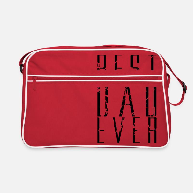 risse kratzer cool text dad best ever liebe papa b Retro Tasche