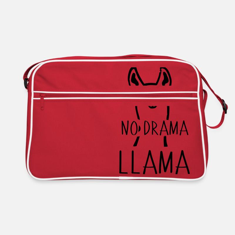 No Drama Llama Witzig Tier Kamel Geschenk Idee Retro Tasche