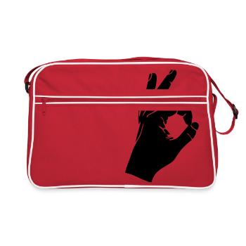 Looked in - Retro Bag - red/white - Front