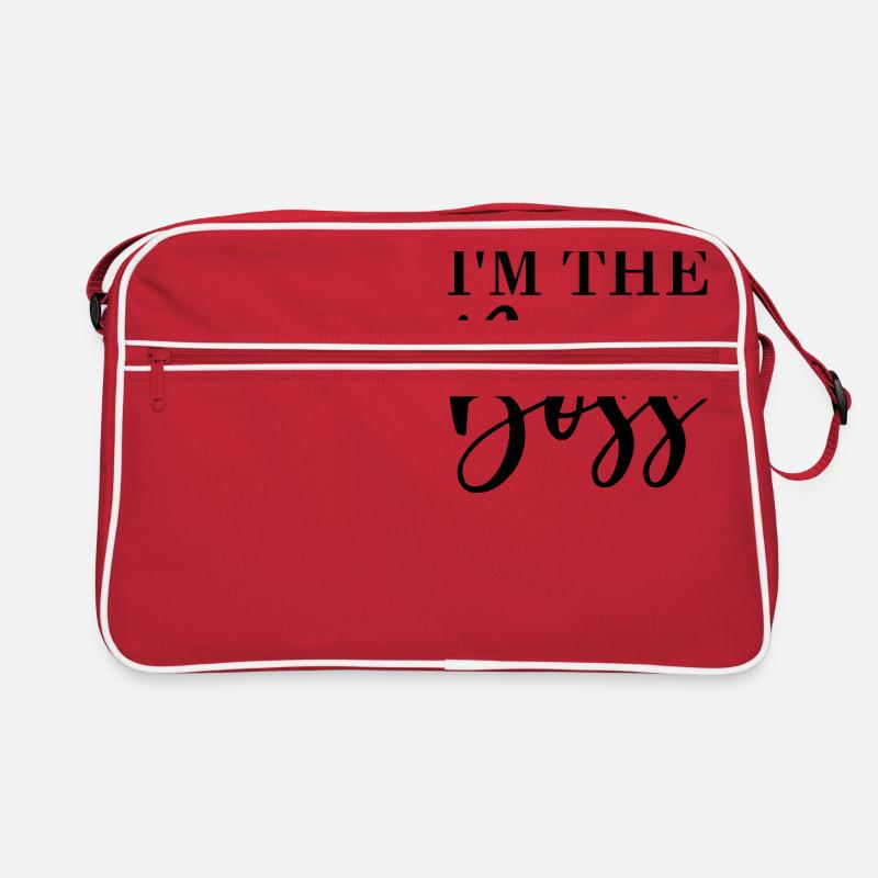 I'm the - Retro Tasche - Rot/Weiß