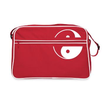 Yin Yang - Retro Bag - red/white - Front
