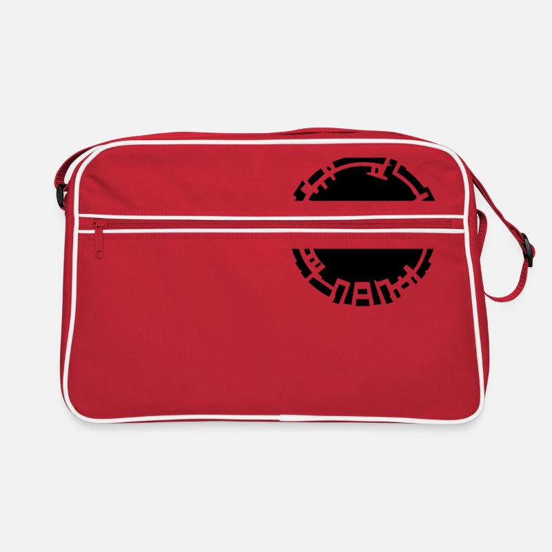 Maze - Retro Tasche - Rot/Weiß