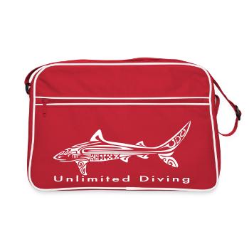 Tiger shark UD - Retro Bag - red/white - Front