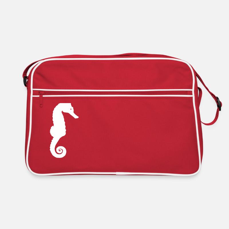 cheval de mer - Sac Retro - rouge/blanc