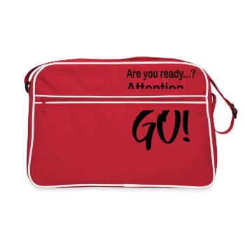 Dragon Boat Are you ready? Start 1c - Retro Bag - red/white - Front