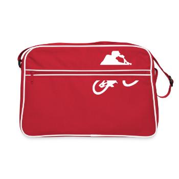 Biker - Sac Retro - rouge/blanc - Devant