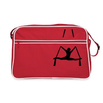 silhouette acrobate - Sac Retro - rouge/blanc - Devant