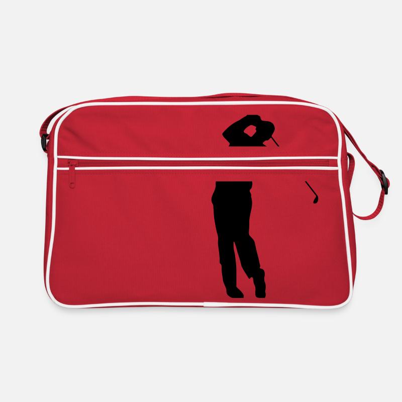 golfeurs - Sac Retro - rouge/blanc