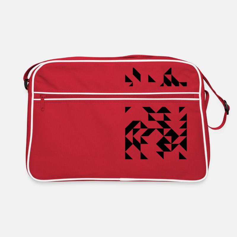 Nubia - Retro Tasche - Rot/Weiß