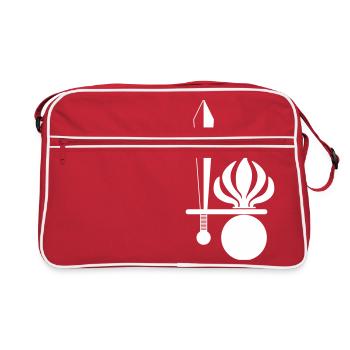 Gren white - Retro Tasche - Rot/Weiß - Vorne