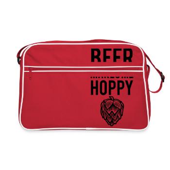 La bière me rend Hoppy - Sac Retro - rouge/blanc - Devant