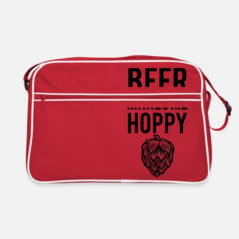 Beer makes me Hoppy Retro Tasche