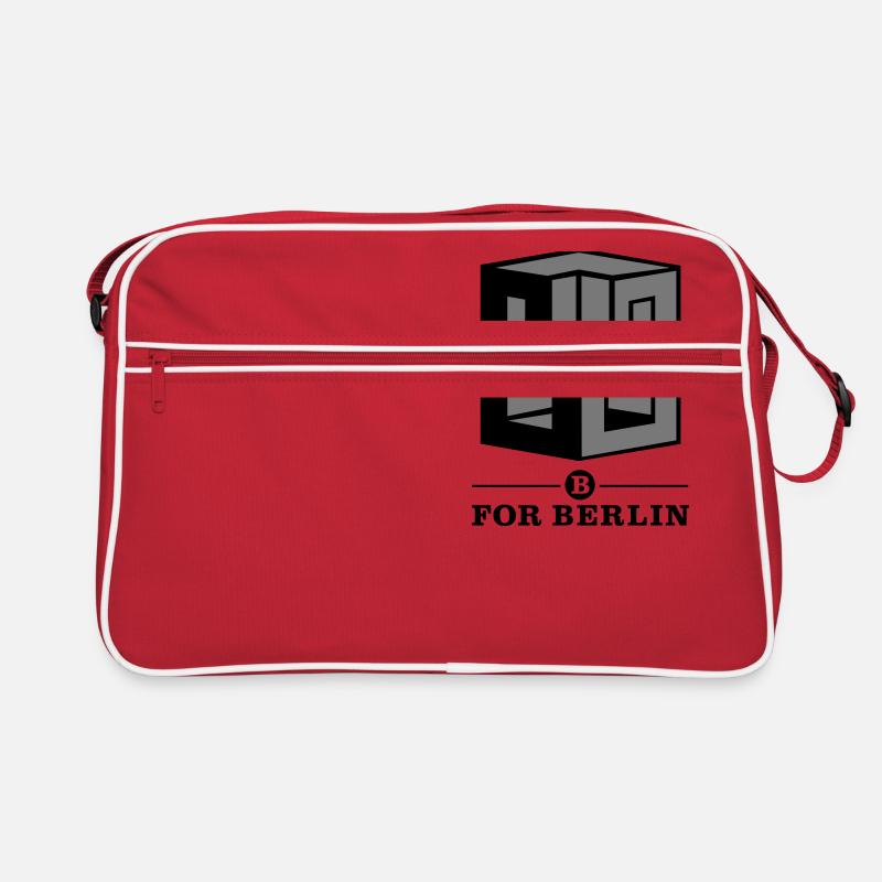 B for Berlin - Würfel Buchstabe B Retro Tasche