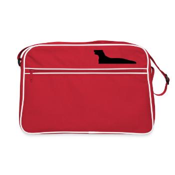 Flat Ruede - Retro Tasche - Rot/Weiß - Vorne