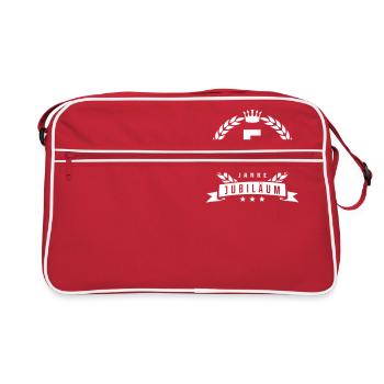 Couronne d'anniversaire de 5 ans - Sac Retro - rouge/blanc - Devant