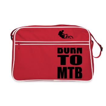 Born to VTT - Sac Retro - rouge/blanc - Devant