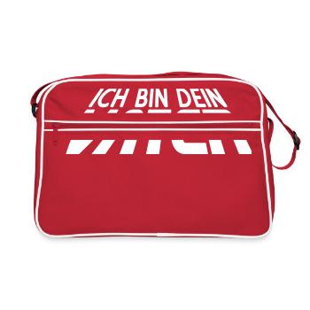 Ich bin dein VATER 3D (1c) - Retro Bag - red/white - Front