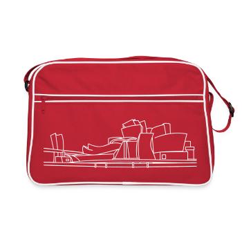 Musée Guggenheim Bilbao - Sac Retro - rouge/blanc - Devant