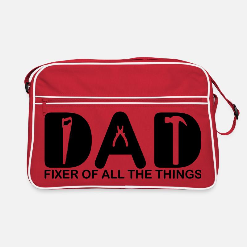 Papa. Fixierer aller Dinge. Retro Tasche
